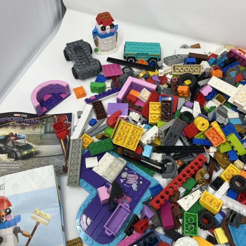 Lego 2.12LBS Random Pieces Plates Building Blocks Bulk Lot Needs Cleaning